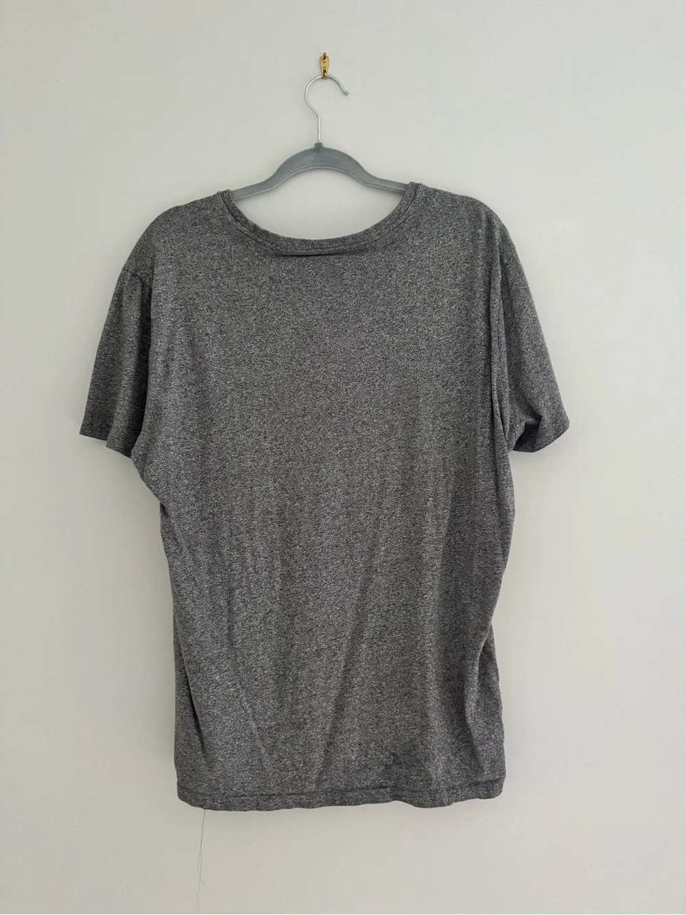 Polo Ralph Lauren Gray Embroidered Pony Tee Y2K Minimalist Quiet Luxury